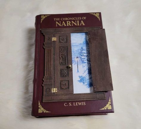 The Chronicles of Narnia - Complete Volumes Leatherbound Book - Geekify Inc Narnia Book Set, Narnia Books Aesthetic, Narnia Book Nook, Narnia Book Cover, Narnia Decor, The Chronicles Of Narnia Books, Book Cover Painting, Book Cover Aesthetic, Narnia Aslan