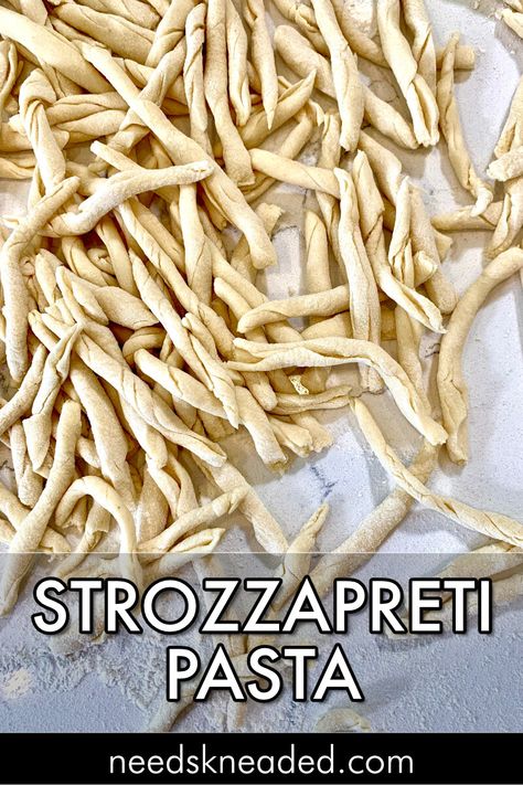 Strozzapreti Recipes, Strozzapreti Pasta, Rosemary Pasta, Simple Pasta, Handmade Pasta, Best Pasta Recipes, Easy Dinner Recipe, Pasta Sauces, Fool Proof