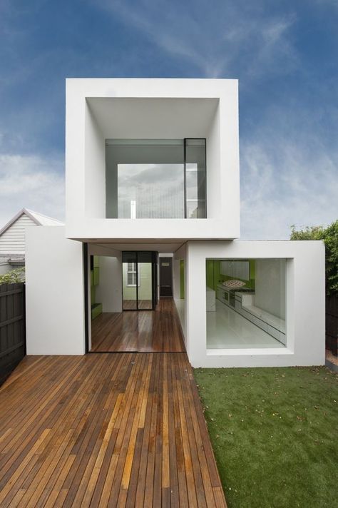 Minimalistic Home Exterior, Small Apartment House Plans, Cube House Architecture, Small Concrete House, Cubic House, Cube Project, Cubes Architecture, Morden House, Cube House