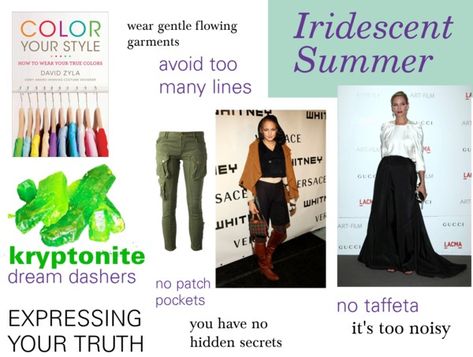 Iridescent Summer's Must Avoids Iridescent Summer Palette, Iridescent Summer Zyla, David Zyla Archetypes Summer, Zyla Iridescent Summer, Zyla Summer, Zyla Archetypes, Color Analysis Summer, David Zyla, Iridescent Summer