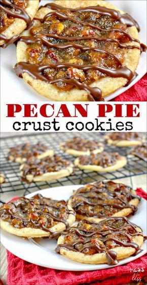 Shortbread Bites, Pie Crust Cookies, Pecan Pie Crust, Pecan Pie Cookies, New Year's Desserts, Vegan Candies, Pecan Cookies, Pecan Recipes, Cookie Pie