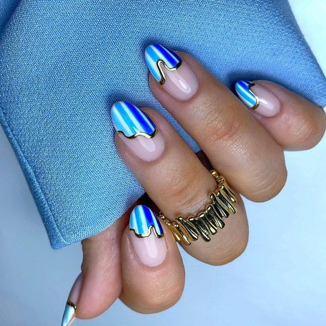 Nail Art Short Almond, Almond Nails For Spring, Almond Nails Shape, Short Almond Shape, Spring Nails Art, The Best Nail Designs, Nail Art Short, Nail Design Glitter, Hoco Nails