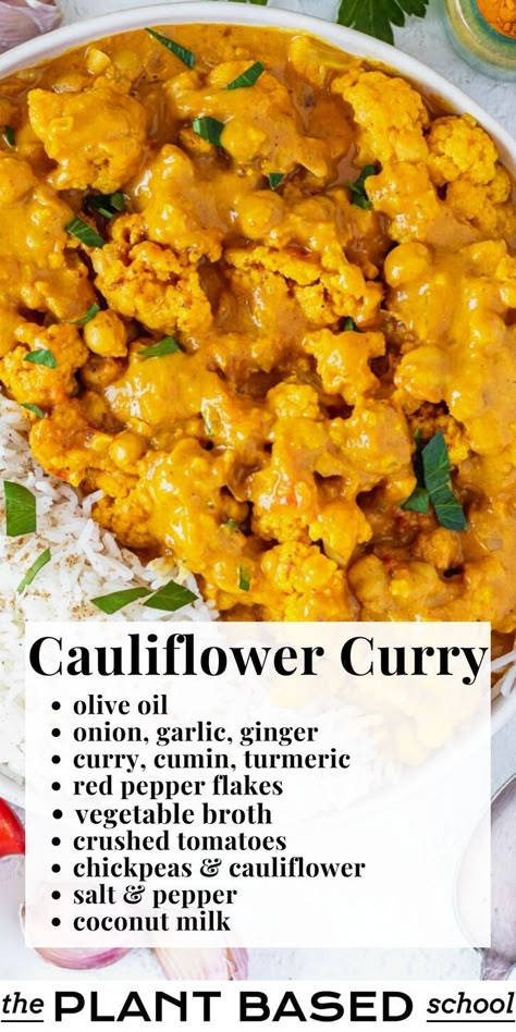 it’s ready in 30 minutes in one pot – you can make cauliflower curry for a weeknight family dinner.

And because it stores well, the recipe is also excellent for meal prep. Leftovers are even tastier as the flavors have time to meld. Bean Soup Recipes Healthy, Soup Recipes Easy, Soup Recipes Healthy, Bean Soups, Soup Vegetarian, Bean Soup Recipes, Cauliflower Curry, Easy Soup, Curry Dishes