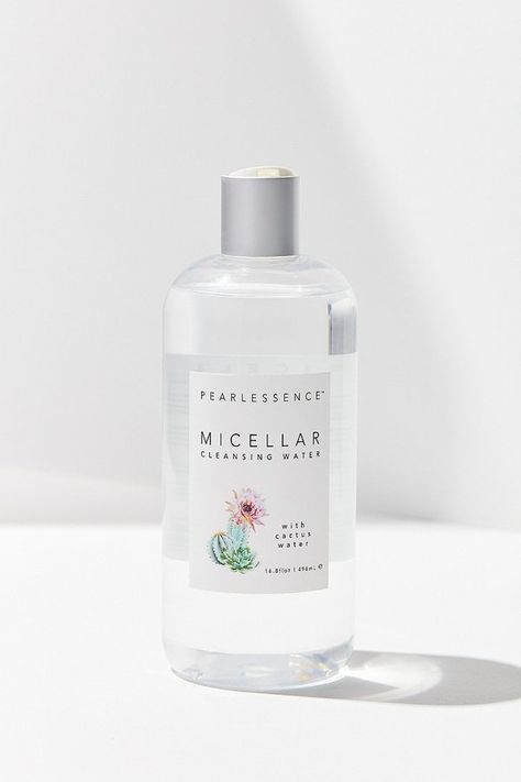 Pearlessence Micellar Cleansing Water Natural Skin Care Ingredients, Skincare Products Photography, Gel Candles, Bottle Design Packaging, Drugstore Skincare, Skincare Packaging, Cleansing Water, Micellar Cleansing Water, Cosmetics Photography