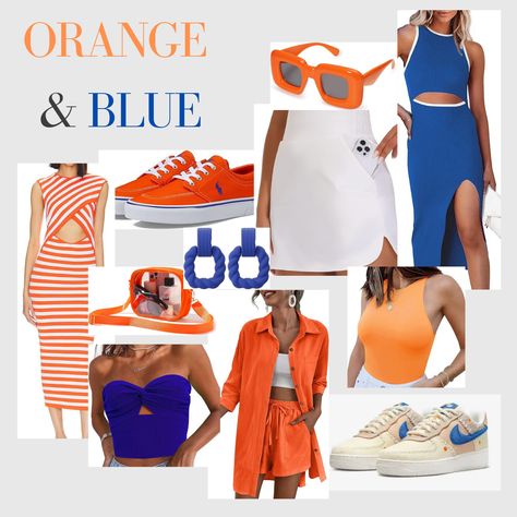 In honor of Florida/Georgia football game today, here are some of my favorite game day pieces University Of Florida Game Day Outfit, Gator Gameday Outfit, University Of Florida Gameday Outfit, Uf Gameday Outfit Florida Gators, Game Day Outfit Florida Gators, Georgia Football, Florida Georgia, Blue Outfit, Football Games