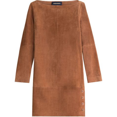 Vanessa Seward Suede Dress (26,230 MXN) ❤ liked on Polyvore featuring dresses, vestidos, brown, brown dress, suede dress, vanessa seward and brown suede dress Brown Suede Dress, Dresses Brown, Suede Outfit, Shearling Vest, Suede Dress, Brown Brown, Suede Fabric, Winter Mode, Brown Dress