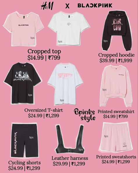 Blackpink Merch Outfit, Blackpink Things, Blackpink Shirt, Blackpink Lyrics, Blackpink Tshirt, Cropped Sweatshirt Outfit, Blackpink Clothes Merch, Blackpink Hoddies Outfits, Blackpink Clothes