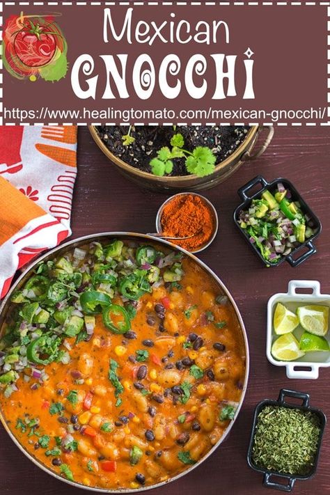 Mexican Gnocchi, Mexican Cake Recipes, Burger Vegetarian, Sandwich Vegetarian, Vegetarian Mexican Recipes, Chicken Mexican, Resep Pasta, Authentic Mexican Recipes, Mexican Flavors