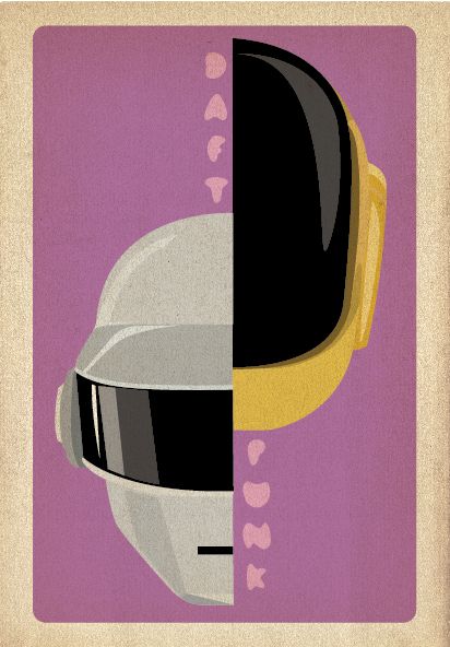 Daft Punk Daft Punk Painting, Daft Punk Fanart, Daft Punk Art, Daft Punk Albums, Daft Punk Poster, Punk Drawing, Punk Wallpaper, Grunge Posters, Retro Style Posters