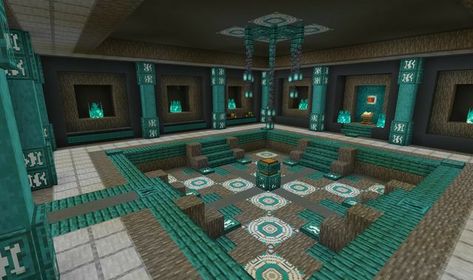 Minecraft Warped Builds, Warped Minecraft House, Minecraft Building Ideas Underground, Underground Minecraft Ideas, Blueprints Minecraft, Skin Fungus, Minecraft Underground, Minecraft Building Guide, Habbo Hotel