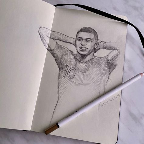 drawing, football, france, psg, pencil art, scetchbook Psg Drawings, Mbappe Drawing, Mbappe Art, Drawing Football, Sports Paint, Football France, Football Drawing, Disney Princess Coloring Pages, Sports Girl