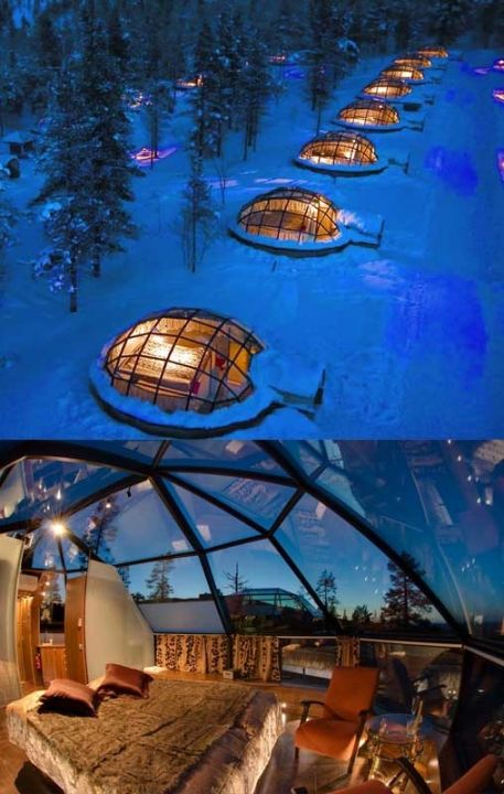 Sustainable Green Architecture, Unusual Hotels, Amazing Hotels, Treehouse Hotel, Best Places To Vacation, Ice Hotel, Ski Chalets, Luxury Winter, Unusual Homes