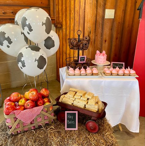 Farm Animal Dessert Table, Farm Dessert Table, Dessert Table Birthday, Farm Food, Farm Animal Birthday, Farm Birthday Party, Birthday Table, Food Table, Farm Birthday