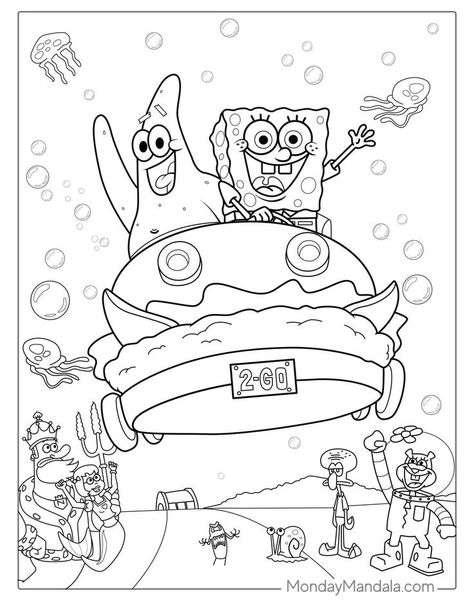 Fortnight Coloring Pages, Sponge Bob Coloring Pages, Cute Spongebob Drawings, Coloring Pages Spongebob, Spongebob Coloring Pages, Spongebob Coloring, Coloring Pages Ideas, Pages Ideas, Spongebob Drawings