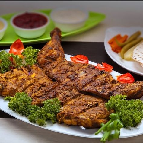 Al Faham Chicken, Tandoori Chicken, Steak, Cafe, Restaurant, Meat, Chicken, Ethnic Recipes