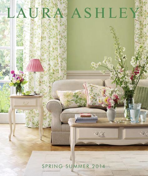 Laura Ashley Home Spring Summer 2014 Laura Ashley Home Decor, Laura Ashley Living Room, Laura Ashley Bedroom, Estilo Cottage, French Country Decorating Living Room, Fresh Living Room, Laura Ashley Home, Ashley Home, Cottage Shabby Chic