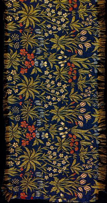 Millefleurs textile by William Morris, 1912-14. This design was based on Flemish millefleurs tapestries, 52.5 x 120 cm (21 x 48") Motif Jungle, William Morris Wallpaper, William Morris Patterns, Morris Design, William Morris Art, William Morris Designs, English Art, British Art, Arts And Crafts Movement