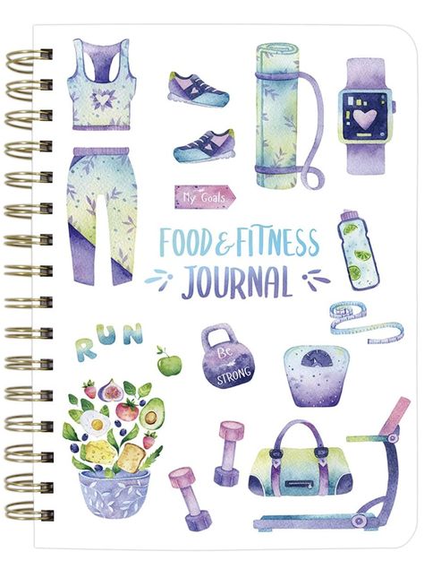 Meal Journal Diary Workout, Wellness Log, Notebook Planner, Weight Loss Diet Meal, Exercise Training, Health Tracker 6.1" x 8.5", Hard Cover Meal Journal, Food And Fitness, Wellness Tracker, Health Tracker, Diet Meal, Motivational Messages, Food Journal, Fitness Journal, Fitness Planner