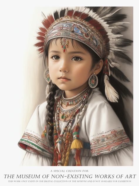 Portraits of a native family. All created with AI to show it's enormous possibilities Benjamin Lacombe, Native Child, Art Native American, Native American Children, Abu Dhabi Grand Prix, Youngest Daughter, Native American Pictures, American Children, Native Art