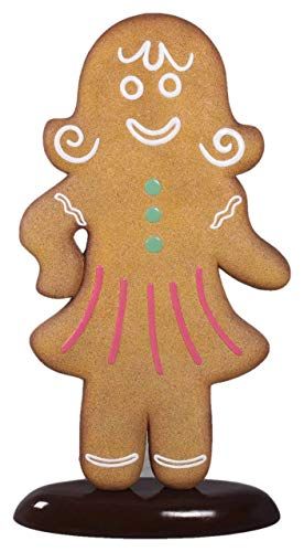 Gingerbread Woman, Cookie Display, Gingerbread Lady, Life Size Statues, Display Props, Whimsical Home, Gingerbread Cookie, Stone Texture, Over Sized