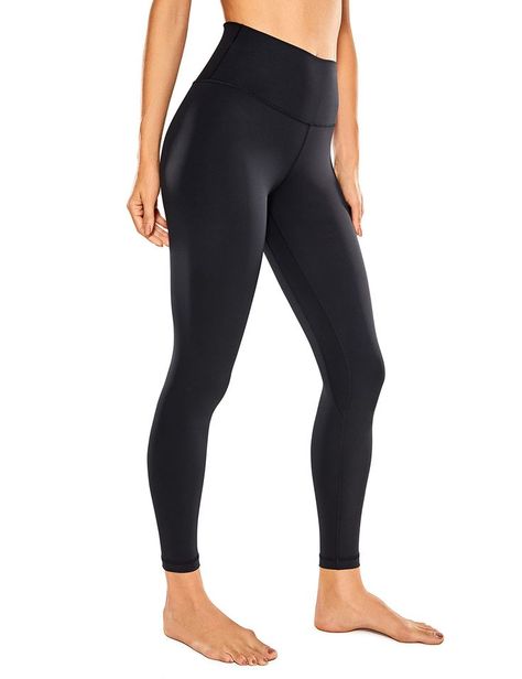 CRZ YOGA Women's Naked Feeling Yoga Pants 25 Inches - 7/8 High Waisted Workout Free Feeling, Yoga Leggins, High Waisted Leggings Workout, Crz Yoga, Fitness Outfits, High Intensity Workout, Yoga Training, Running Leggings, Hot Yoga