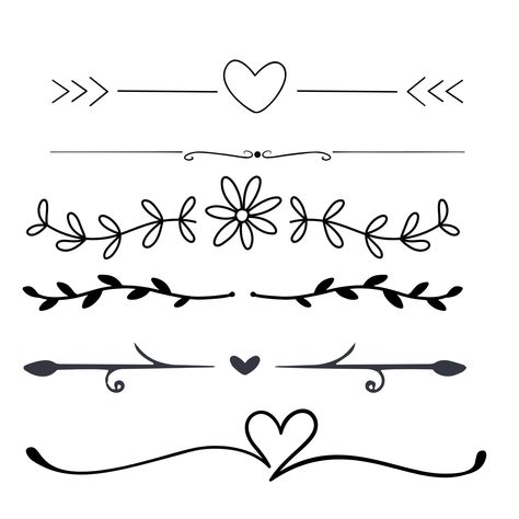 Line Dividers, Border Doodles Hand Drawn, Border Drawing Ideas, Bordering Ideas, Alphabet Design Ideas, Doodle Dividers, Divider Ideas, Page Borders Design Beautiful, Simple Line Pattern