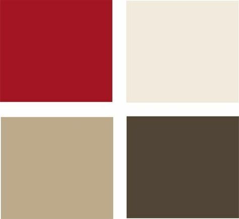 Colors with red Swiss Coffee, Kitchen Colour Schemes, Casa Vintage, Warm Colour Palette, Kitchen Color, Bittersweet Chocolate, Candy Apple, Kitchen Remodel Idea, Kitchen Colors