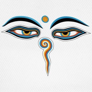 Eyes Of Buddha, Buddha Eyes, Tibet Art, Yoga Tattoos, Eyes Artwork, Spiritual Tattoos, Tibetan Art, Yoga Art, Tibetan Buddhist