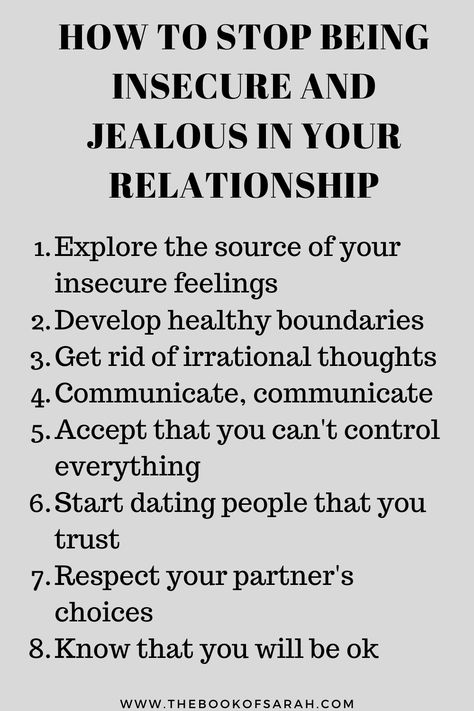 How To Stop Jealousy, Relationship Jealousy, Stop Being Insecure, Stop Being Jealous, Jealous Quotes, Being Insecure, Jealousy In Relationships, Relationship Insecurity, Dealing With Jealousy