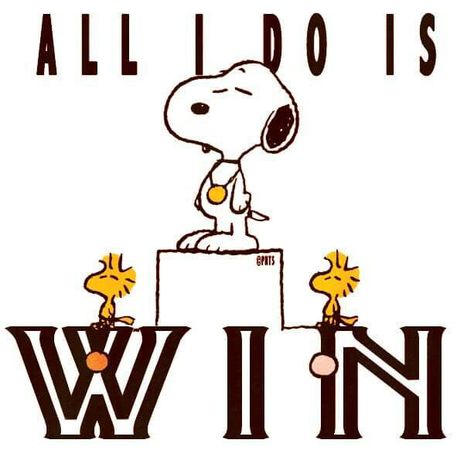 Snoopy is a winner. Woodstock Pictures, All I Do Is Win, Snoopy Comics, Peanuts Cartoon, Snoopy Quotes, Snoopy Pictures, Joe Cool, The Peanuts, Peppermint Patties