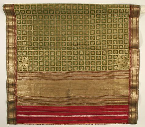 Sari | Indian | The Met Sari India, Mughal Paintings, India Flag, Textile Prints Design, Vintage Sari, Folk Dresses, Indian Textiles, Indian Sari, Vintage Saris