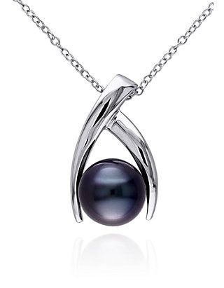 Pearl Drop Pendant, Tahitian Pearl Pendant, Black Pearls, Tahitian Black Pearls, Cultured Pearl Necklace, Tahitian Pearls, Pearl Pendant Necklace, Silver Pendants, Drop Pendant