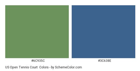 Color scheme palette image Us Open Tennis, Hexadecimal Color, Green Name, Blue Names, Best Paint Colors, Colors Palette, Blue Color Schemes, Color Palette Design, Us Open