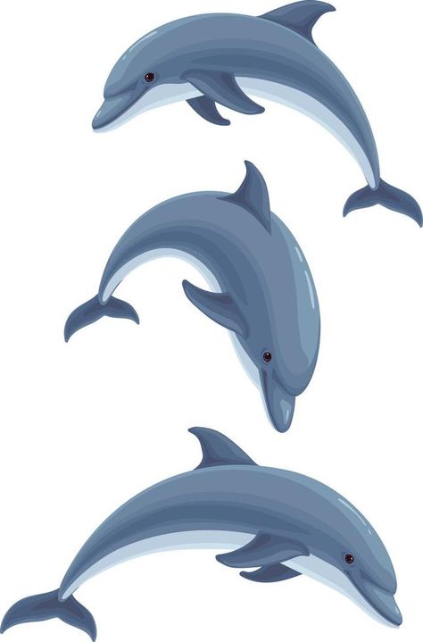 Dolphin.Sea life.Sea animals, illustration element. Sea Animals Illustration, Dolphin Illustration, Dolphin Clipart, Dolphin Drawing, Dolphin Images, Cartoon Dolphin, Illustration Animals, Memories Art, Childhood Memories Art