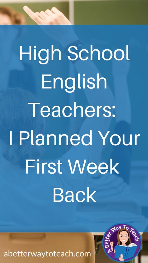 If you are a high school English teacher you know that the first week back to school is critical for establishing classroom routines, setting expectations, developing norms, and getting to know your students. You also need to get into some meaningful content! This is every lesson you need for that first week of school! I walk you through how to establish a safe place of learning, how to create classroom norms, and what content your students will be most successful with that first week of school! First Week Of School High School, First Week Of School Ideas High School, High School Expectations, English High School, High School Teaching Ideas, First Day English Class Activities, High School Esol Classroom, Back To High School, Back To School Teachers