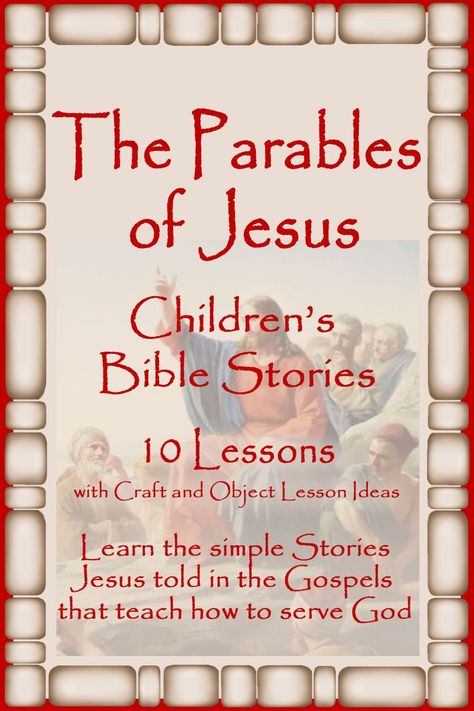 Memory Verse Craft, Bible Story Lessons, Live For God, Nursery Preschool, Parables Of Jesus, Childrens Sermons, Bible Stories For Kids, How To Teach Kids, Childrens Bible