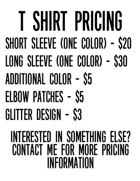 Shirt Price Chart, Sublimation Shirt Prices, Cricut Price Chart, Vinyl Shirt Care Instructions, T Shirt Price List, Sublimation Shirt Pricing Chart, Vinyl Shirt Pricing, Cricut Pricing Guide, Custom Shirt Pricing Chart