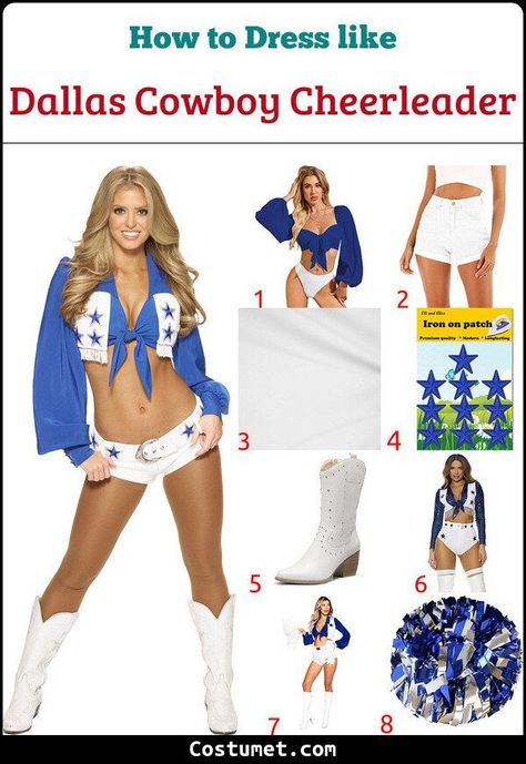 Dallas Cowboys Cheerleaders Costume Diy, Dallas Cheerleader Costume, Diy Dallas Cowboys Cheerleader Costume, Dcc Halloween Costume, Dcc Cheerleaders Costume, Dcc Costume, Dallas Cowboys Costume, Dallas Cowboys Outfits Woman, Dallas Cowboys Cheerleaders Costume