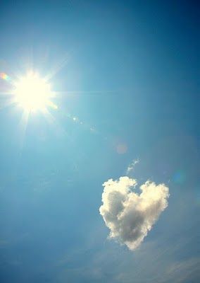 Blue skies and sunshine #KHTogether Bora Bora French Polynesia, Heart In Nature, Sun And Clouds, Clear Blue Sky, French Polynesia, Bora Bora, So Adorable, Happy Valentines, Heart Art