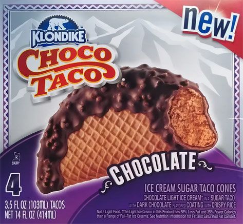 Ice Cream Box Chocolate | On Second Scoop: Ice Cream Reviews: February 2012 Taco Ice Cream, Chocolate Taco, Discontinued Food, Choco Taco, Ice Cream Taco, 90s Food, Dessert Taco, Ice Cream Snacks, Dairy Desserts