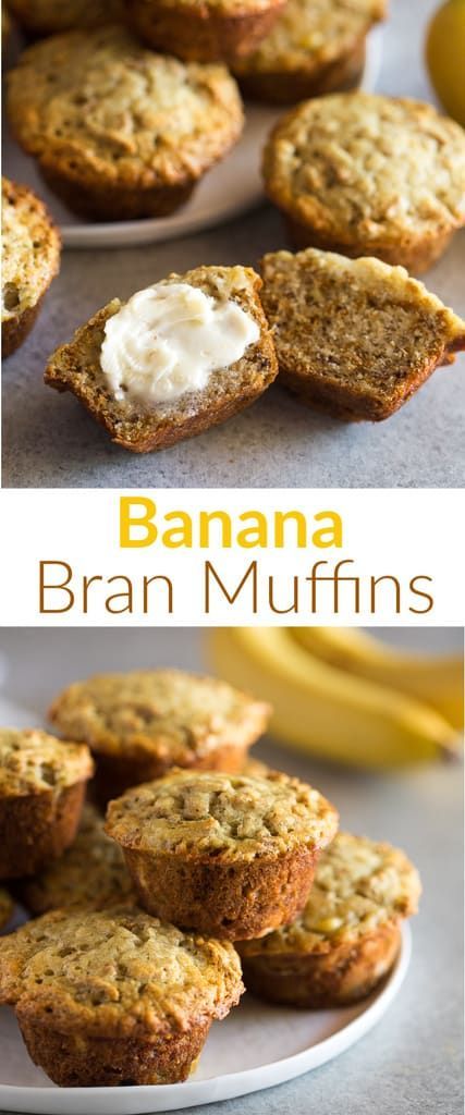 Banana Bran Muffins, Bran Muffin Recipes, Muffins Easy, Muffins Recipes, Moist Muffins, Bran Cereal, Low Carb Snack, Recipes Snacks, Bran Muffins