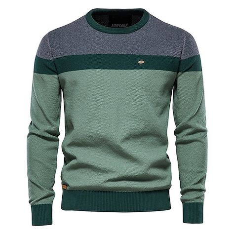 Male Fashion Styles, Mens Outfits Dressy, Men Cardigan, Cotton Sweaters, Mens Pullover Sweater, Sweaters Men, Men's Sweaters, Knitwear Fashion, Latest Mens Fashion