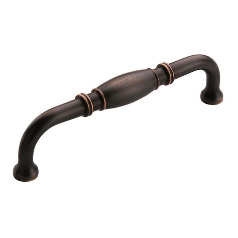 Amerock Granby 5-1/16 in (128 mm) Center-to-Center Oil-Rubbed Bronze Cabinet Drawer Pull-BP55244ORB - The Home Depot Cabinet Hardware Template, Oil Rubbed Bronze Cabinet Pulls, Bronze Cabinet Pulls, Hardware Kitchen, Rustic Hardware, Bronze Cabinet, Cabinet Hardware Pulls, Kitchen Cabinet Hardware, Kitchen Hardware