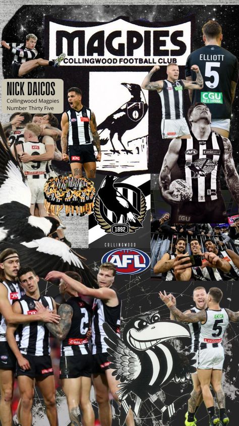 “side by side” 🖤🤍 #collingwood #collingwoodmagpies #afl #flagpies #nickdaicosisthemessiah Collingwood Football Club, A Series Of Unfortunate Events, Side By Side, Good Old, Future Husband, Football Club, Football, American Football