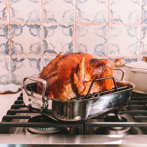 Sage Turkey, Dried Herb Butter For Turkey, Herb Butter Turkey Thanksgiving Recipes, Garlic Herb Butter Turkey Injection, Sur La Table Recipes, Cooking A Frozen Turkey, Brown Butter Sage Butternut Squash, Basting A Turkey, Frozen Turkey