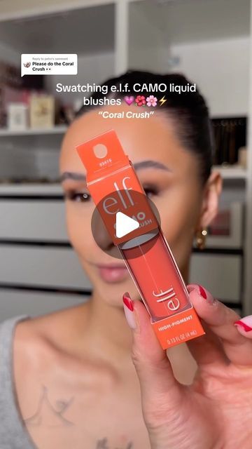 Hannah St Luce🤍 on Instagram: "Swatching the @elfcosmeticsuk camo liquid blushes at your request 😏🌸💗 Coral crush 😻 🍑 #elfcosmetics #elfcamoliquidblush #elfcamo #liquidblush (not an ad, this shade was purchased, no obligation to post)" Elf Liquid Blush, Drugstore Liquid Blush, Elf Camo Concealer Light Peach, Elf Camo Liquid Blush, Liquid Blush, Blush Liquid, She Glam Liquid Blush, Elf Blush, E.l.f. Cosmetics