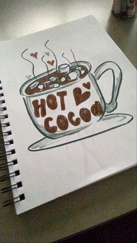 Chocolate Doodle, My Sketchbook, Free Time, Hot Cocoa, Hot Chocolate, Cocoa, Sketch Book, Doodles, Bullet Journal