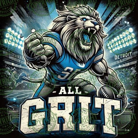 Detroit Lions Wallpaper, Spirit Of Detroit, Albondigas Soup, Detroit Lions Logo, Lion Graphic, Nfl Football Art, Lion Artwork, Detroit Lions Football, Detroit Sports