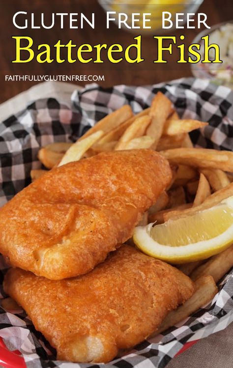 Gluten Free Beer Battered Fish, Gluten Free Fish, Gluten Free Beer, Beer Battered Fish, Beer Battered, Battered Fish, Free Beer, Beer Batter, Gluten Free Dairy Free Recipes