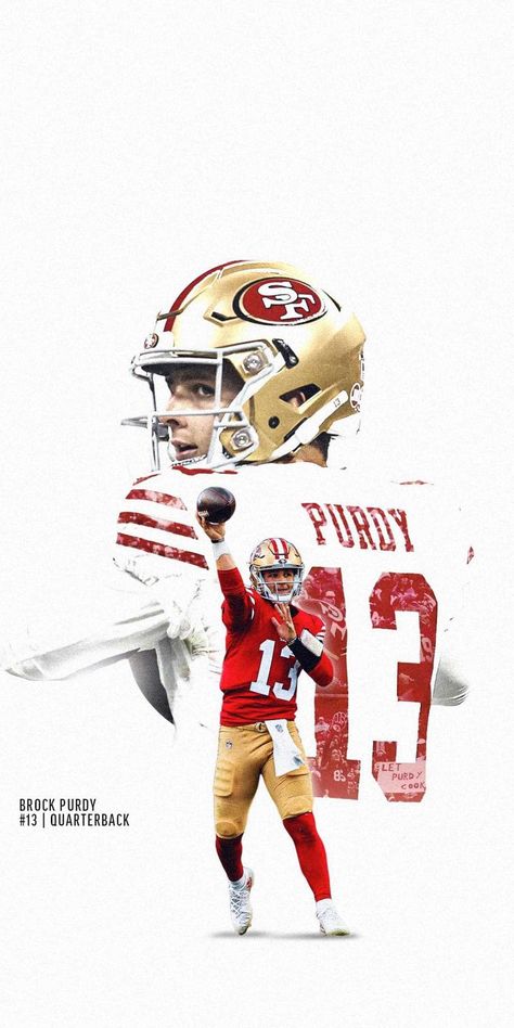 Brock Purdy Wallpaper Discover more 49ers, American Football, Brock Purdy, NFL, San Francisco 49ers wallpaper. https://www.ixpap.com/brock-purdy-wallpaper-3/ 49ers Wallpaper, 49ers Nation, 49ers Pictures, Brock Purdy, San Francisco 49ers Logo, Nfl Football 49ers, Forty Niners, San Francisco 49ers Football, Nfl 49ers